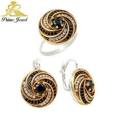 Gümüş Otantik Taşlı Set